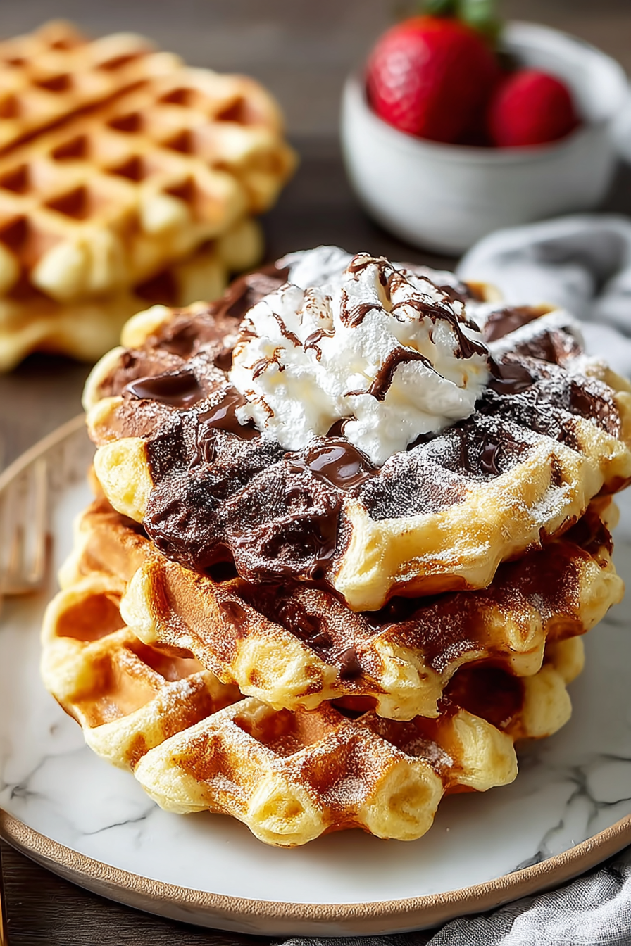 Incredible Croissant Waffles 5 Flavors
