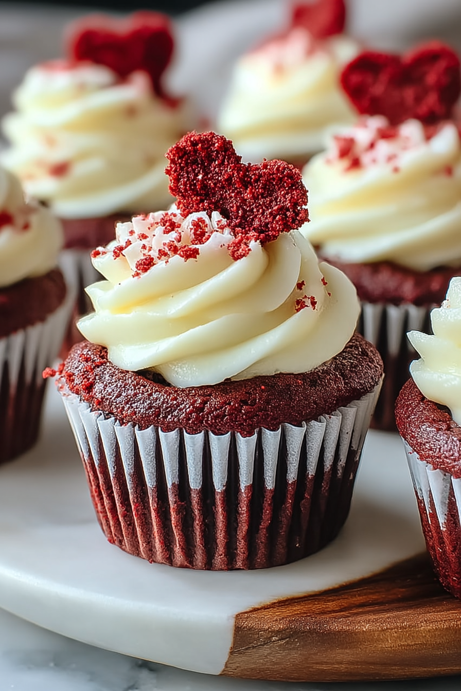 Incredible Red Velvet Cheesecake Cupcakes