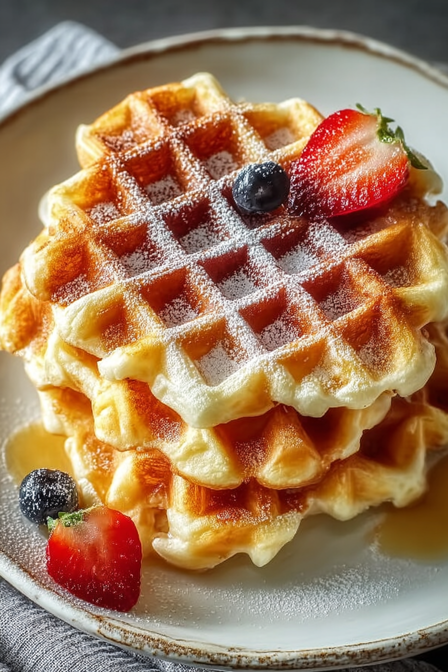 Perfect Buttery Liege Waffles