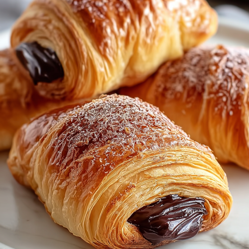 Perfect Homemade Chocolate Croissants