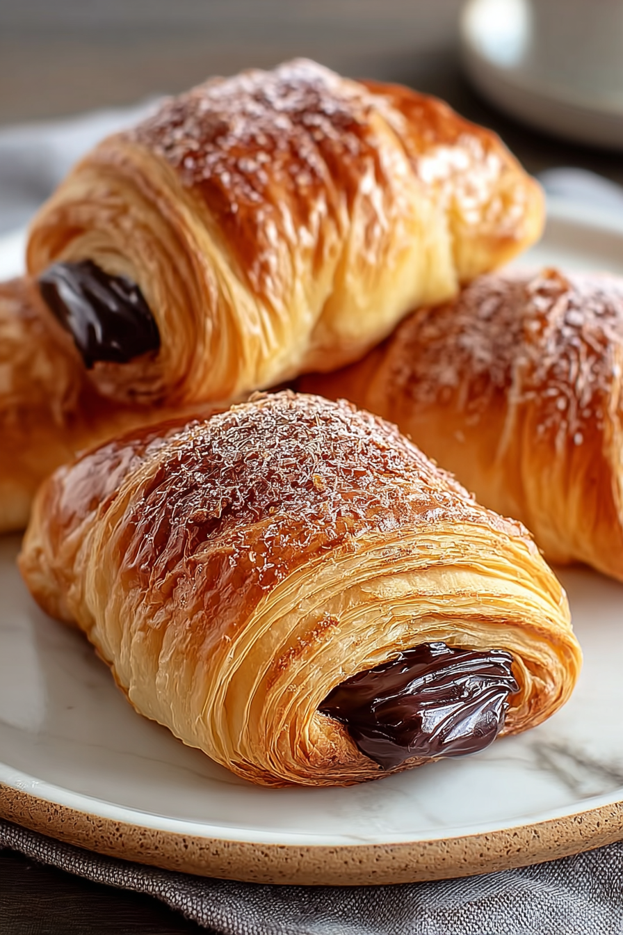 Perfect Homemade Chocolate Croissants