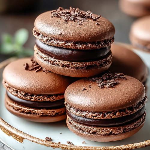 Perfectly Delish Chocolate Macarons