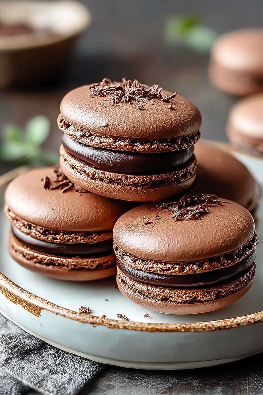 Perfectly Delish Chocolate Macarons