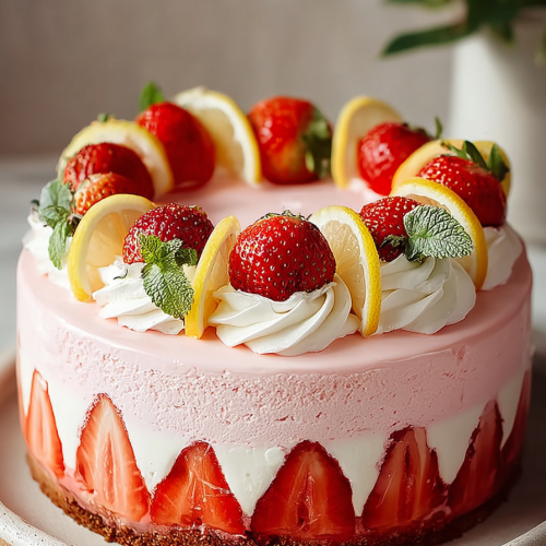 Strawberry Lemonade Dream Cake