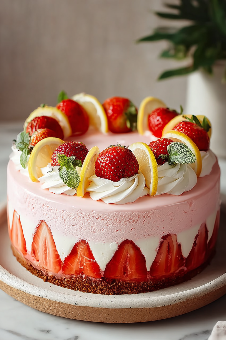 Strawberry Lemonade Dream Cake
