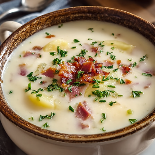 Cozy Ham Potato Cheese Soup