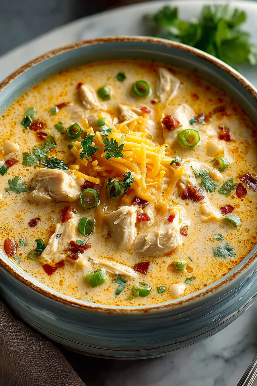 Creamy Southwestern White Chicken Chili