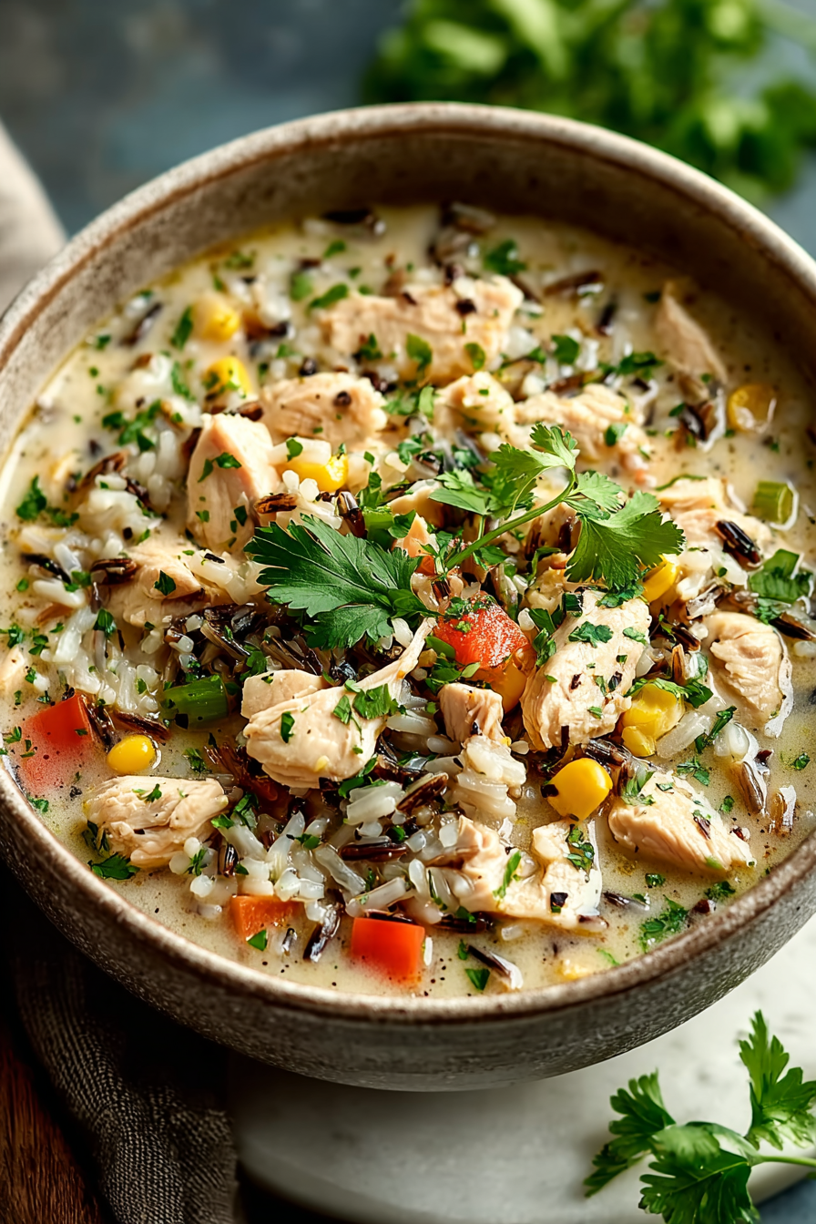 Creamy White Chicken Chili Wild Rice