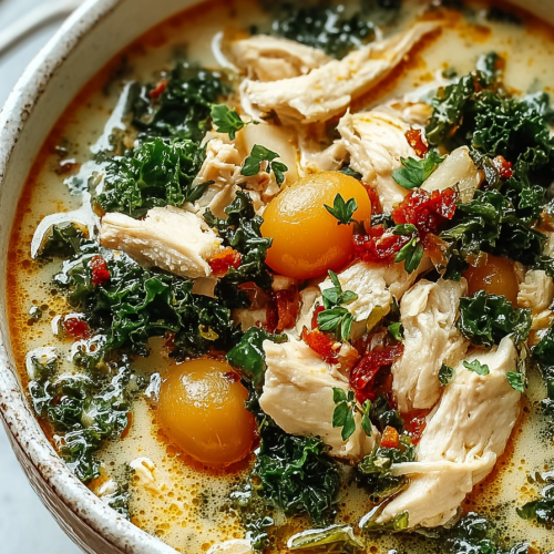 Creamy White Chicken Kale Chili