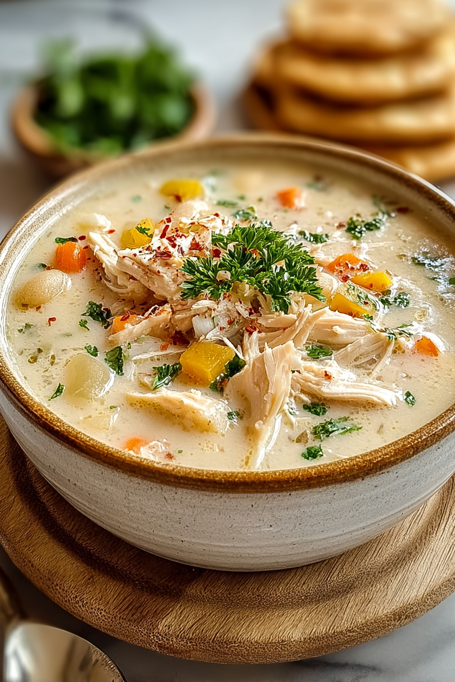 Delish Creamy White Chicken Chili