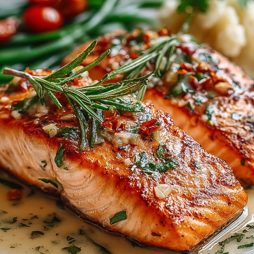 Delish Garlic Marry Me Salmon