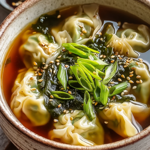 Delish Japanese Gyoza Soup