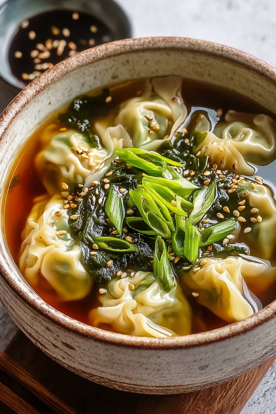 Delish Japanese Gyoza Soup