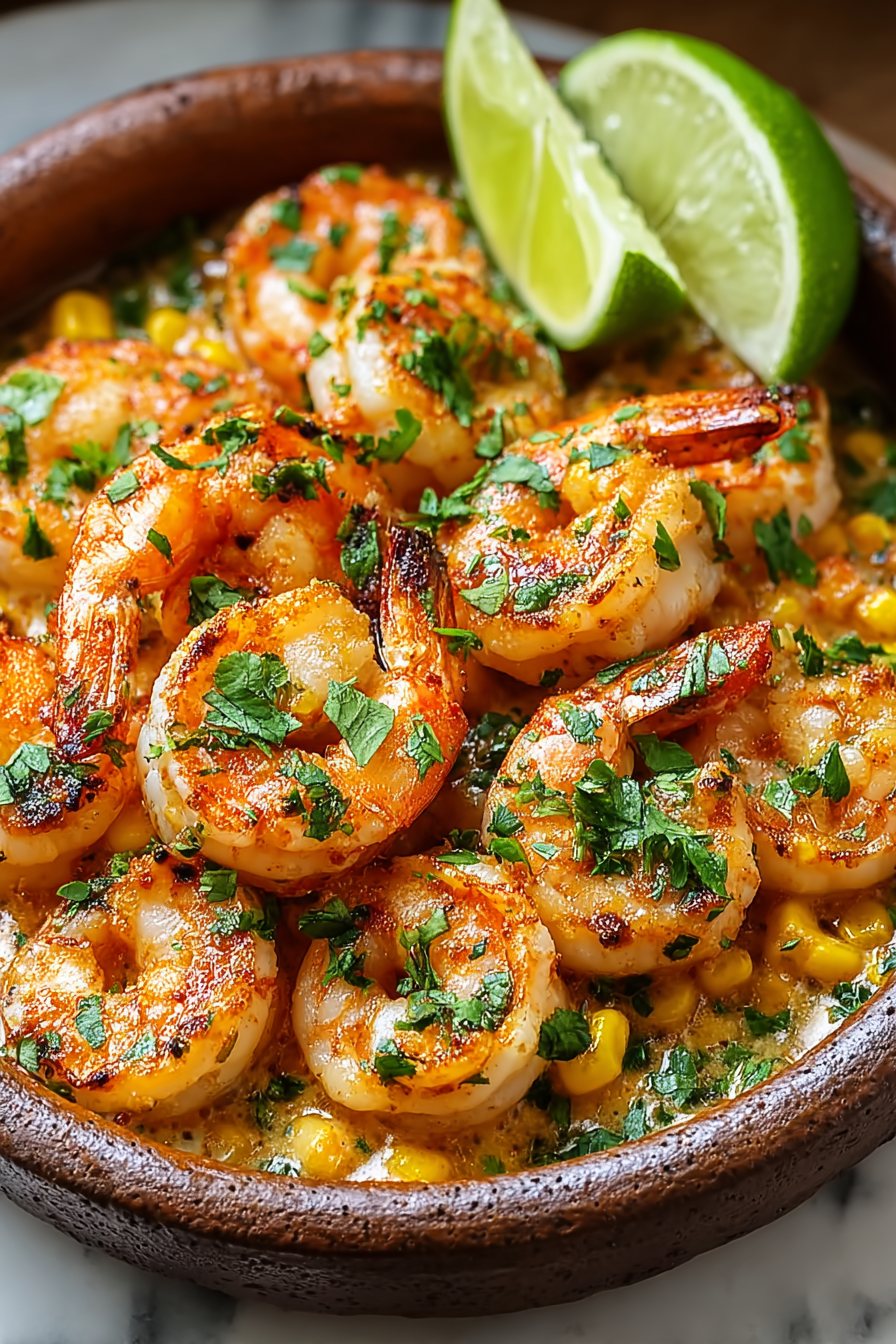 Delish Mexican Street Corn Shrimp