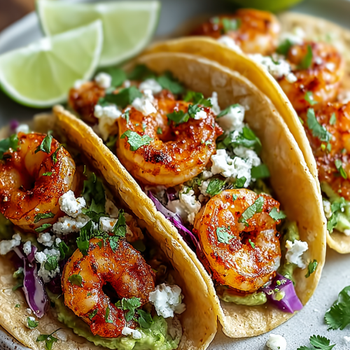 Delish Spicy Shrimp Tacos