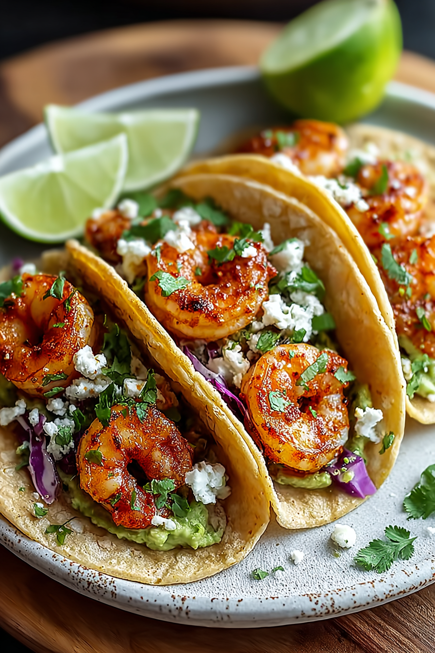 Delish Spicy Shrimp Tacos