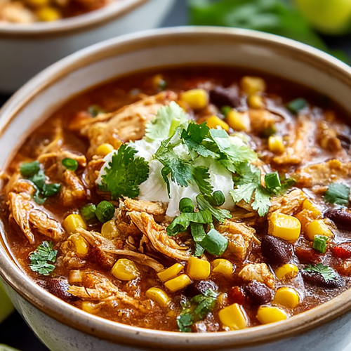 Delish Street Corn Chicken Chili