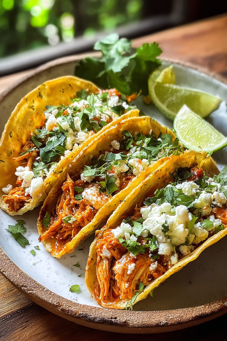 Easy Buffalo Chicken Chili Tacos