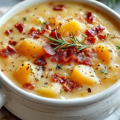 Easy Cheesy Bacon Potato Soup