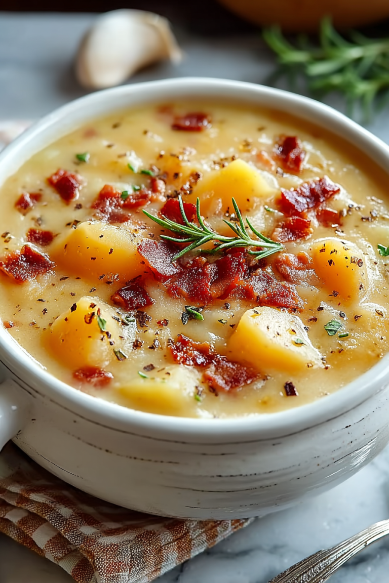 Easy Cheesy Bacon Potato Soup