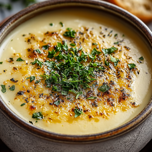 Easy Cheesy Garlic Potato Soup