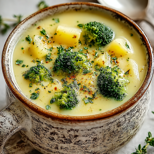 Easy Cheesy Potato Broccoli Soup