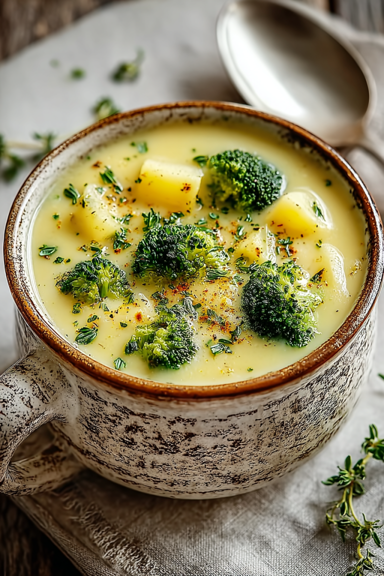 Easy Cheesy Potato Broccoli Soup
