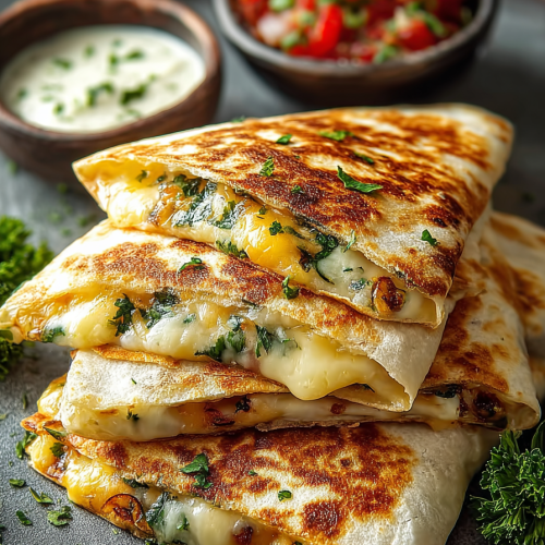 Easy Cheesy Stuffed Quesadillas