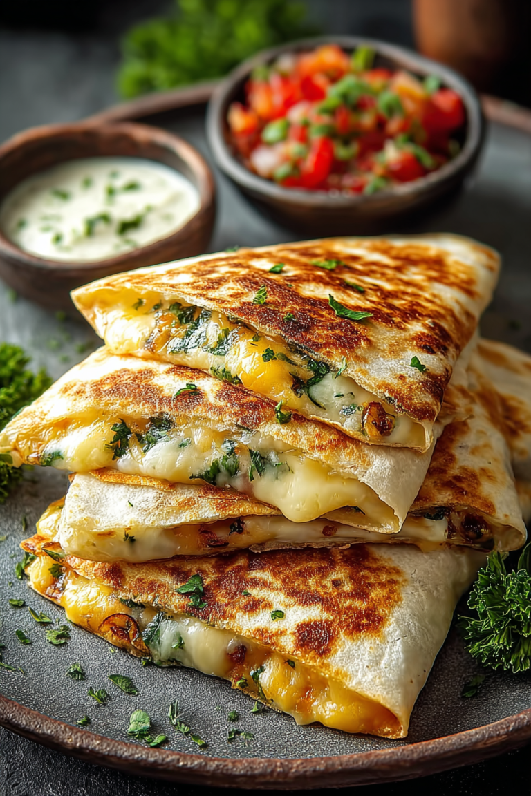Easy Cheesy Stuffed Quesadillas