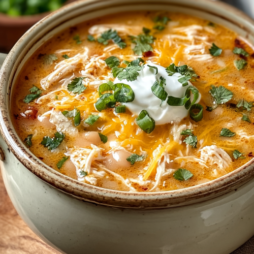 Easy Cheesy White Chicken Chili