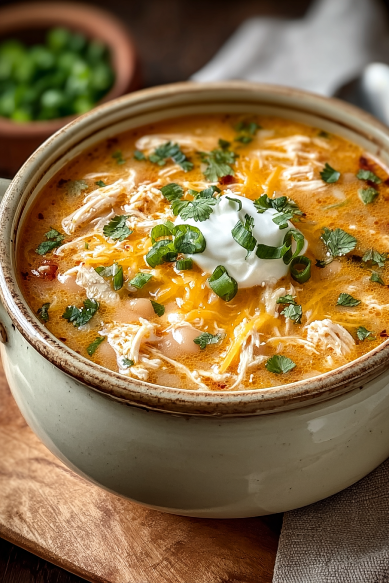 Easy Cheesy White Chicken Chili