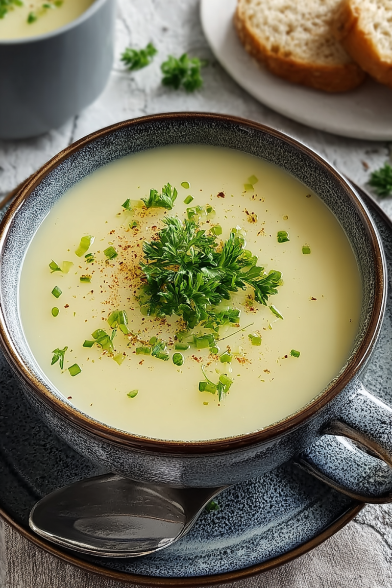 Easy Creamy Potato Leek Soup
