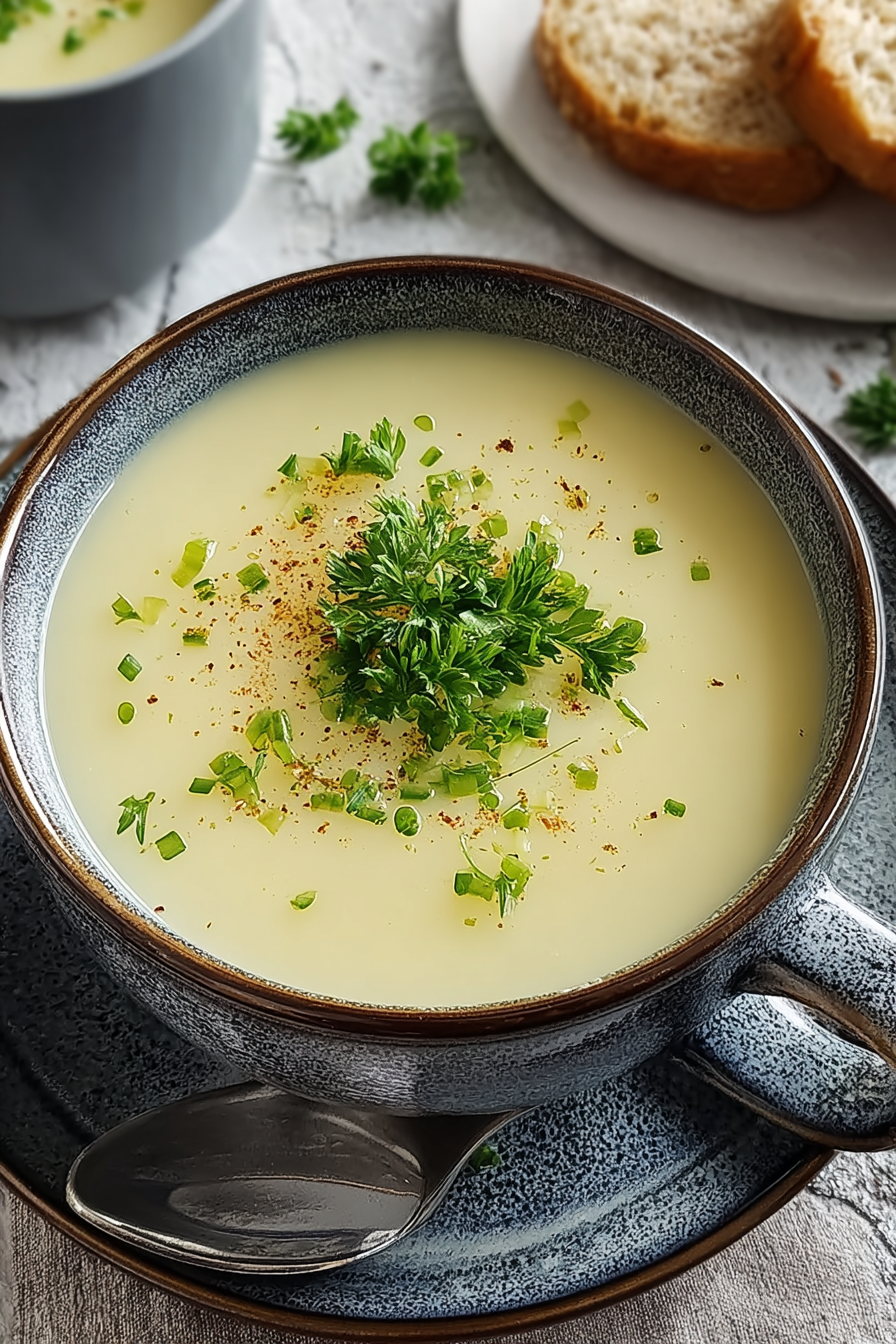 Easy Creamy Potato Leek Soup