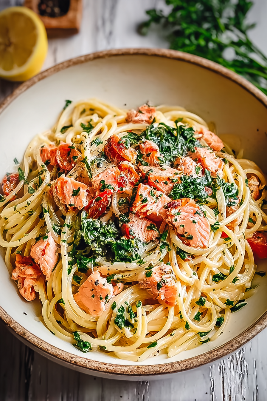 Easy Creamy Salmon Pasta