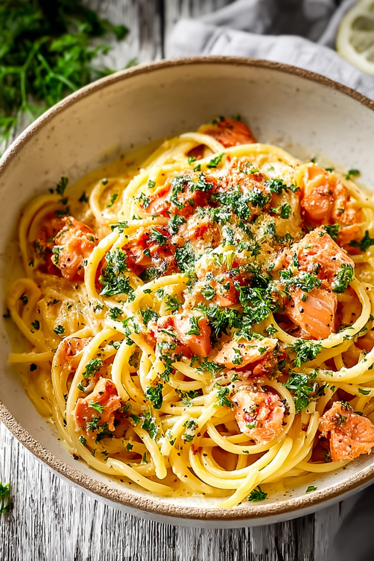 Easy Creamy Salmon Pasta