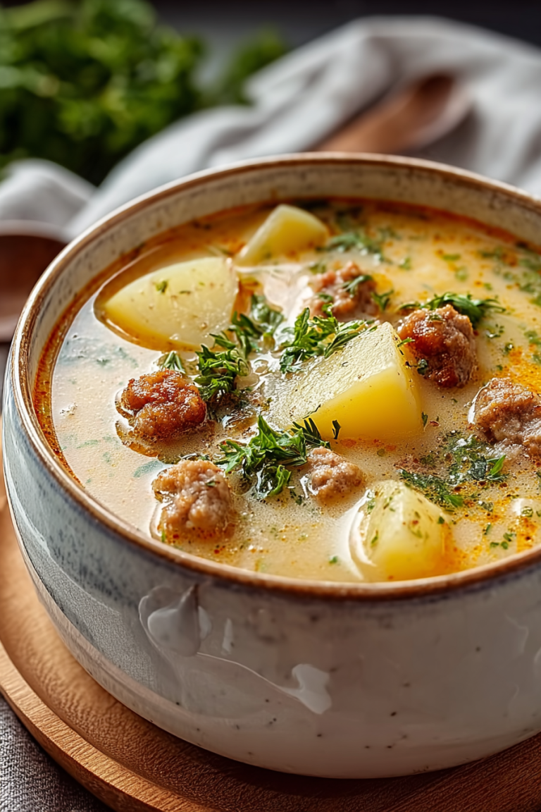 Easy Creamy Sausage Potato Soup