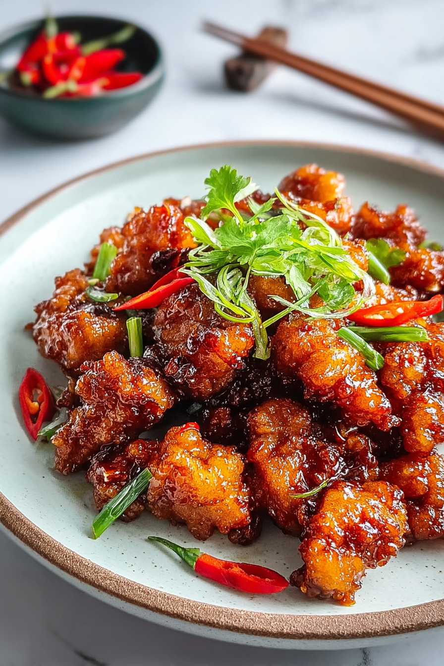 Easy Crispy Chilli Chicken