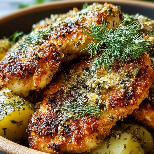 Easy Dill Pickle Parmesan Chicken