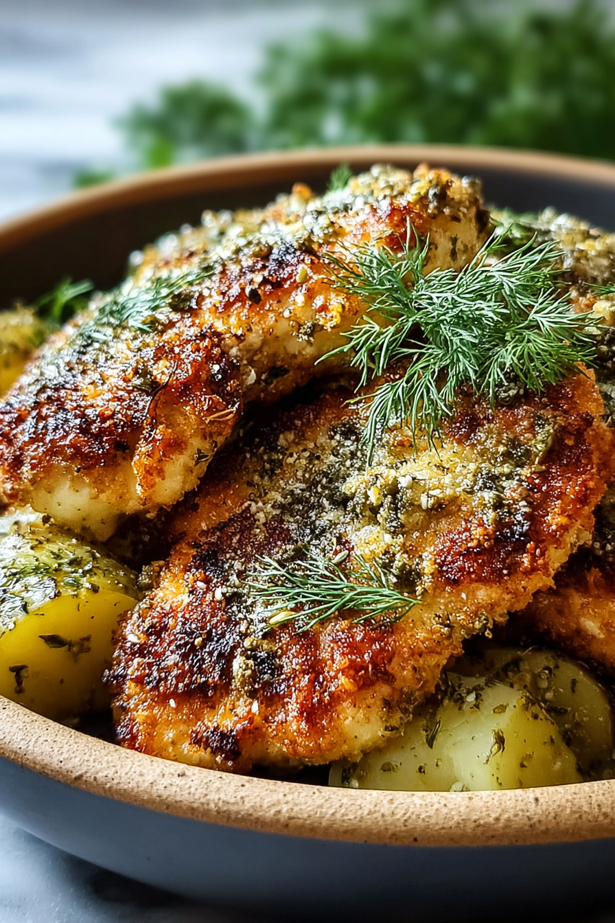 Easy Dill Pickle Parmesan Chicken