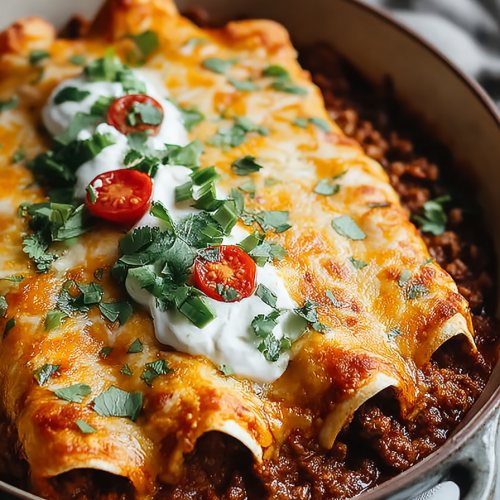 Easy Ground Beef Enchiladas