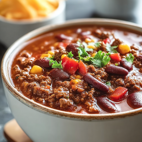 Easy Homemade Beef Chili
