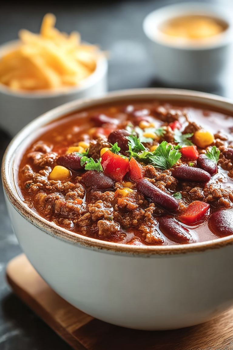 Easy Homemade Beef Chili
