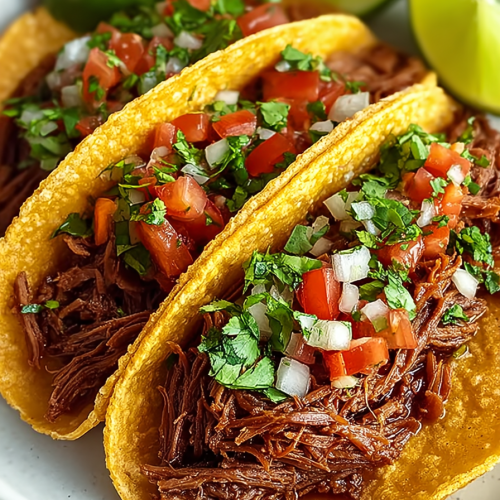 Easy Mexican Shredded Beef Tacos