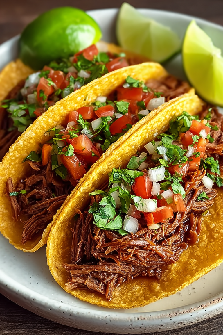 Easy Mexican Shredded Beef Tacos