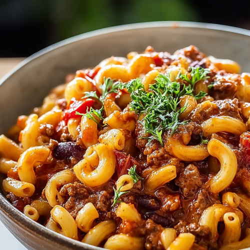Easy One Pot Chili Mac