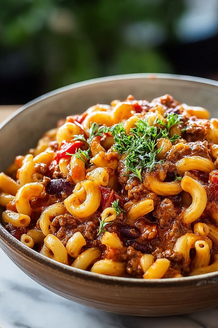 Easy One Pot Chili Mac