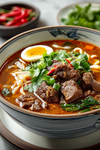 Easy Satay Beef Noodle Soup