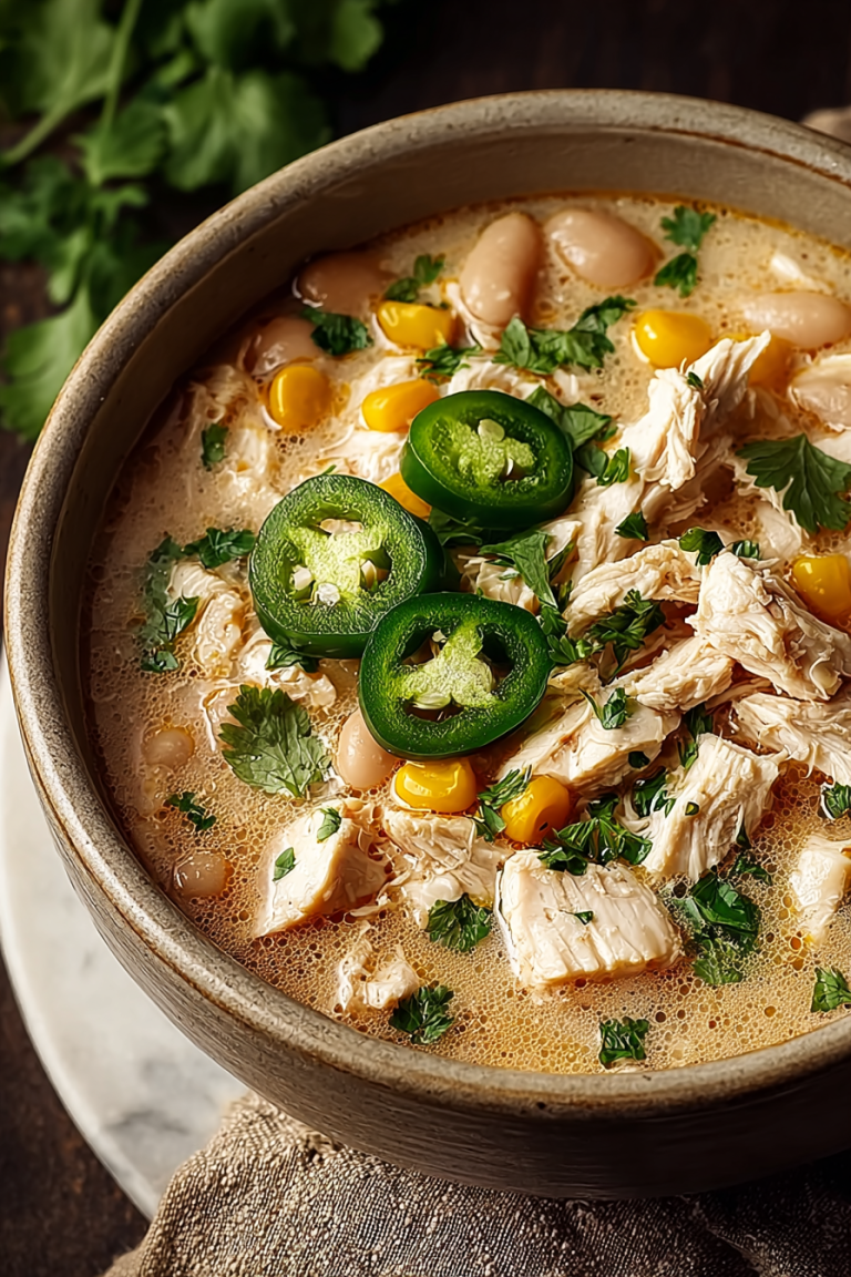 Easy Slow Cooker White Chicken Chili