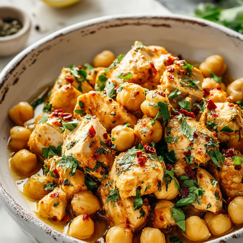 Easy Spicy Chickpea Chicken Dinner