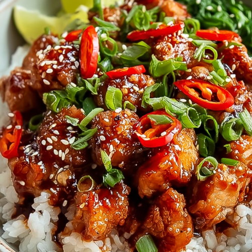 Easy Sweet Chili Chicken Bowl